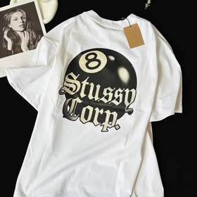 Black 8 letter T-shirt(2 styles)-1295