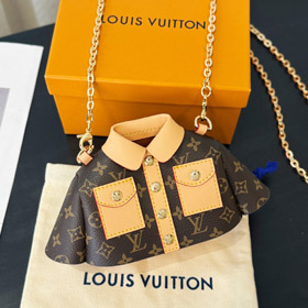 Louis Vuitton LV mini clothing messenger bag earphone bag red bag-3552